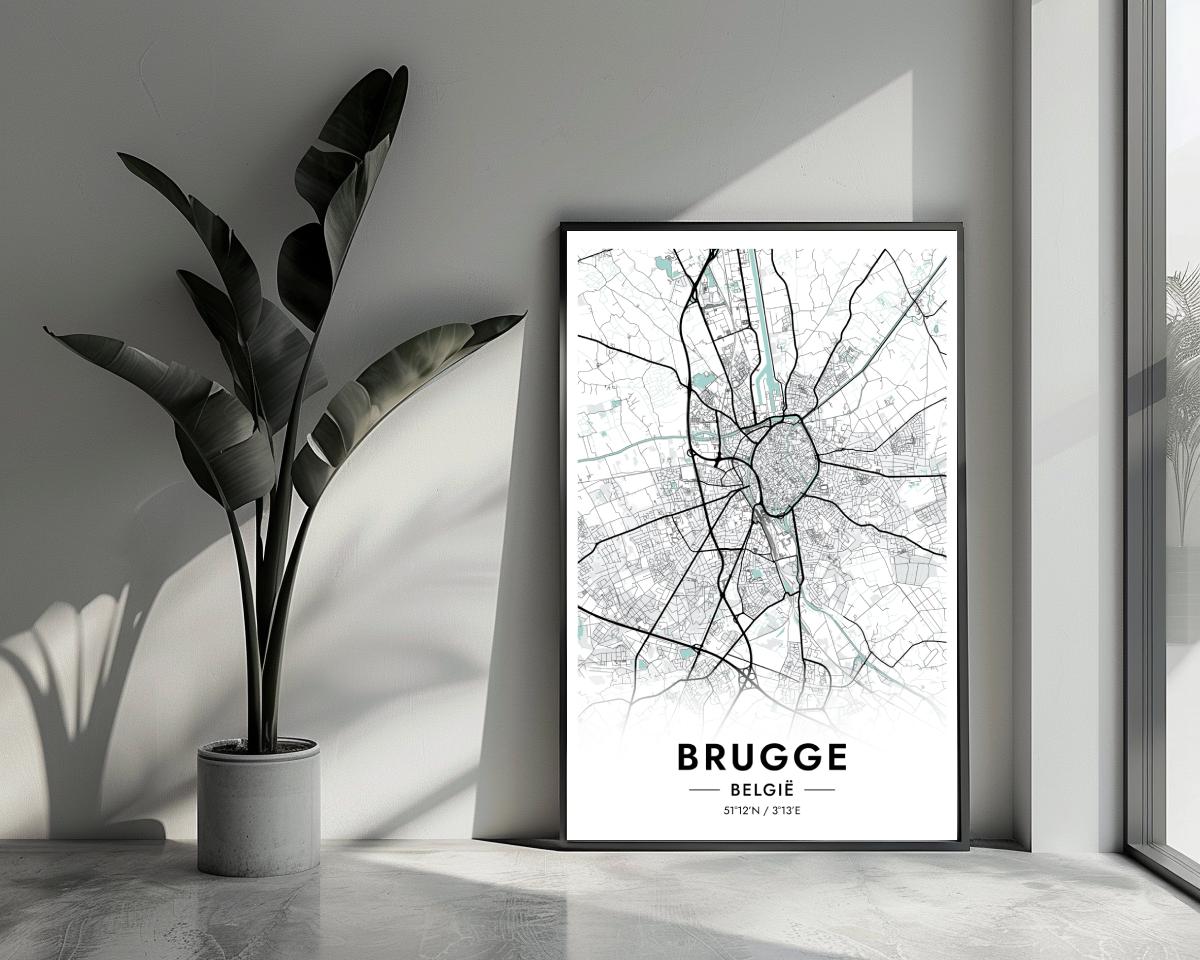 Brugge Blauw poster van 25 Artstreet