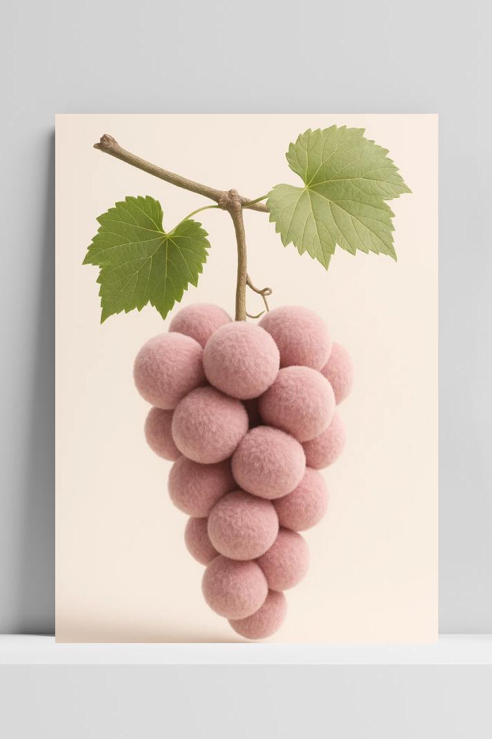 Grapes Wool Whimsical Craft poster van 25 Artstreet