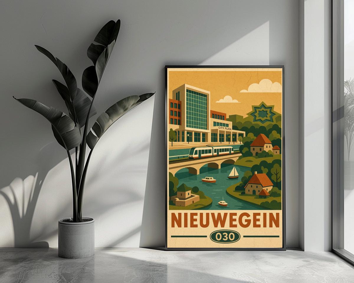 Nieuwegein Netherlands Vintage Text poster van 25 Artstreet