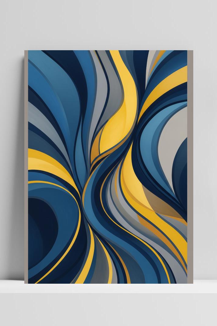 Waves Abtsract poster van 25 Artstreet