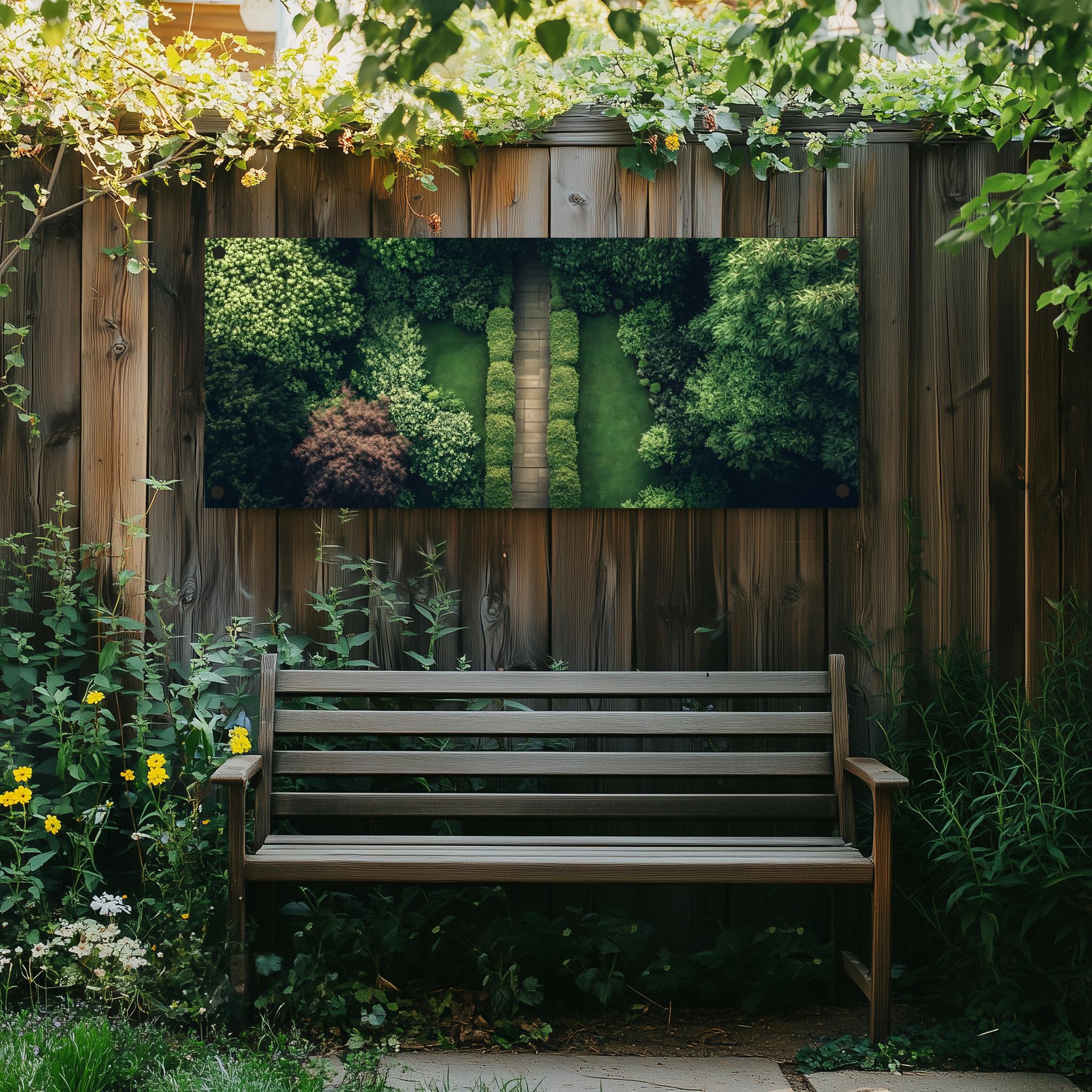 Tuinposter Groene Planten sfeerbeeld 1