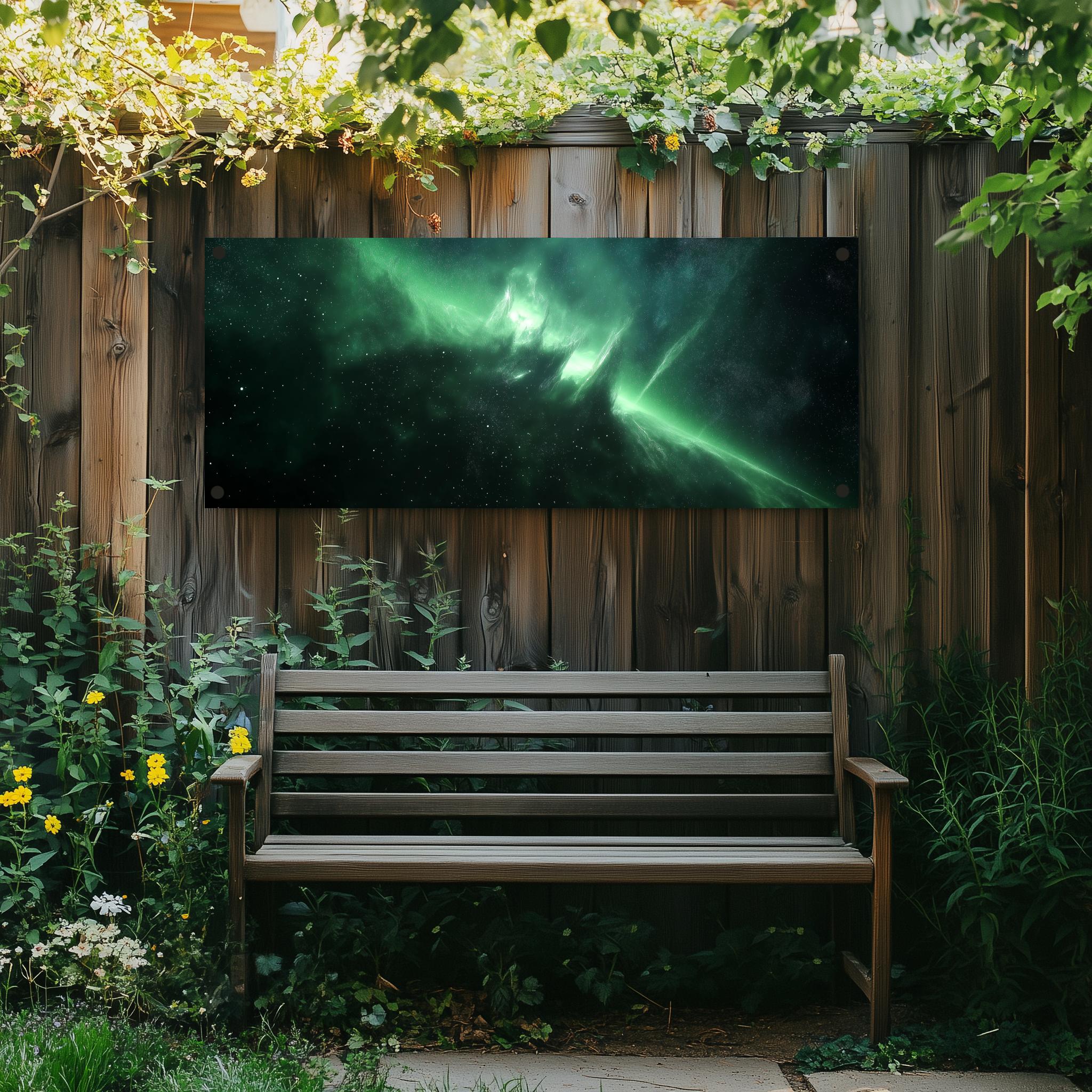 Tuinposter Noorderlicht sfeerbeeld 1