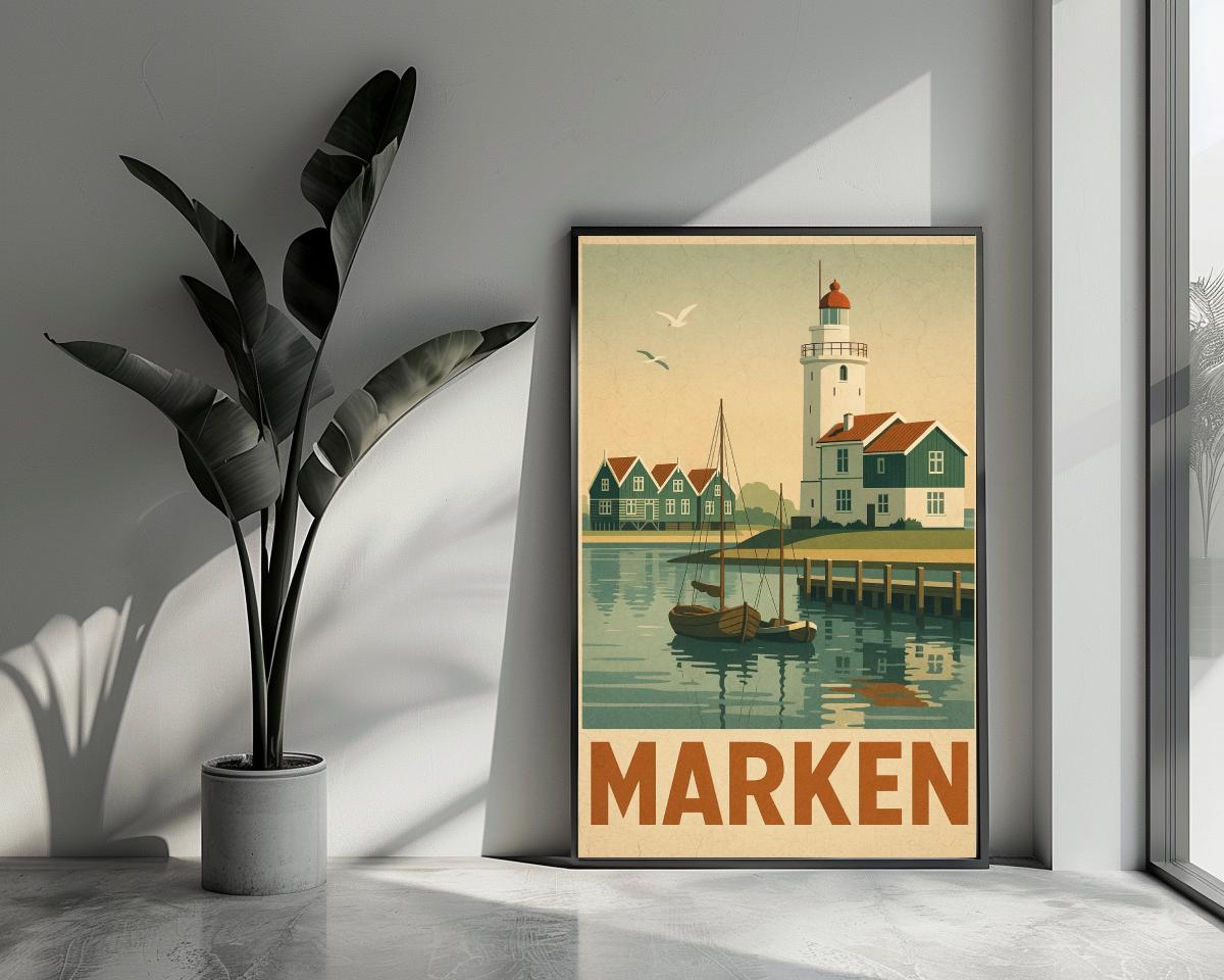 Marken Text Vintage poster van 25 Artstreet