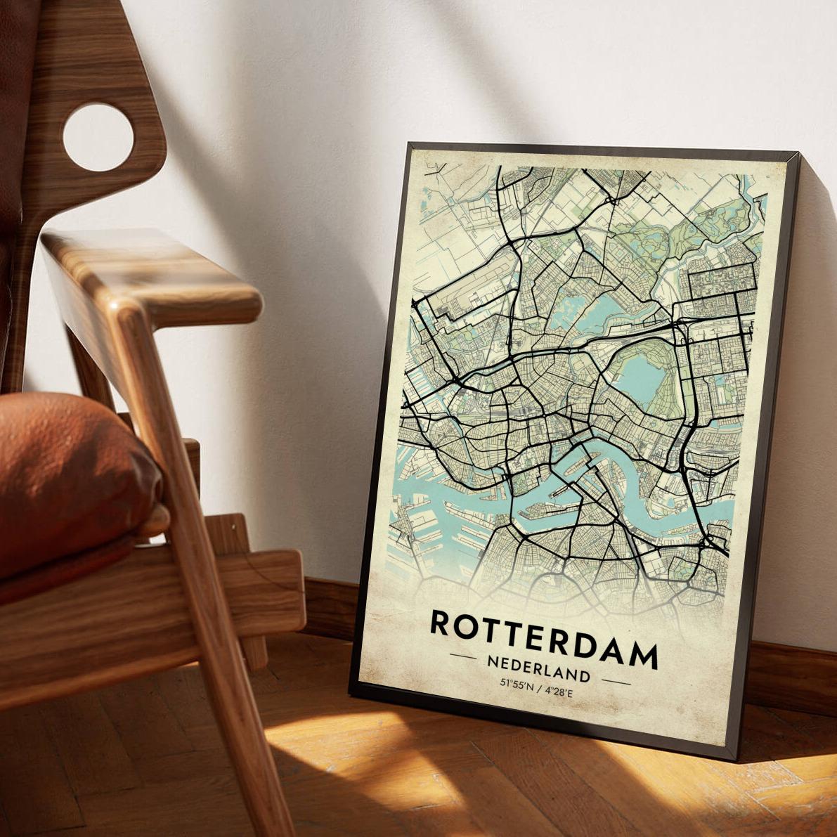 Rotterdam Vintage poster sfeerbeeld 1