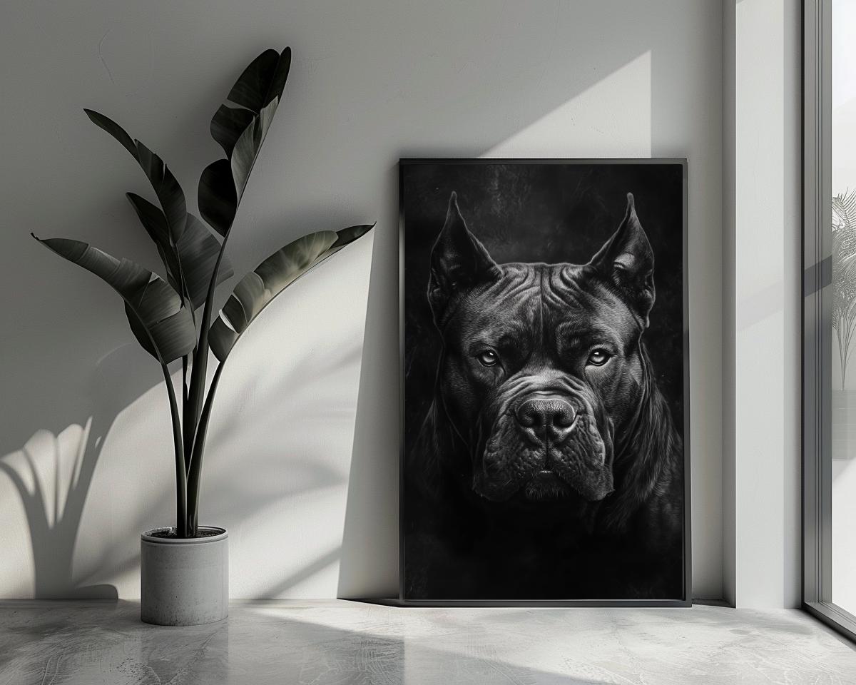 Cane Corso B&W poster van 25 Artstreet