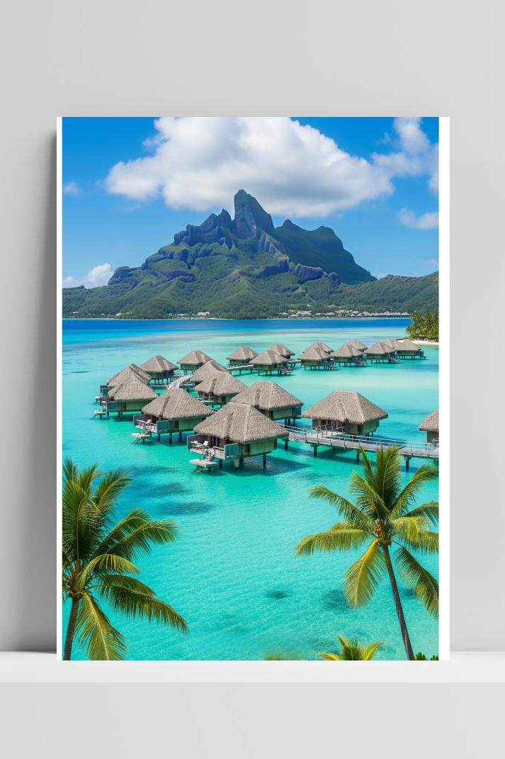 Bora Bora poster van 25 Artstreet