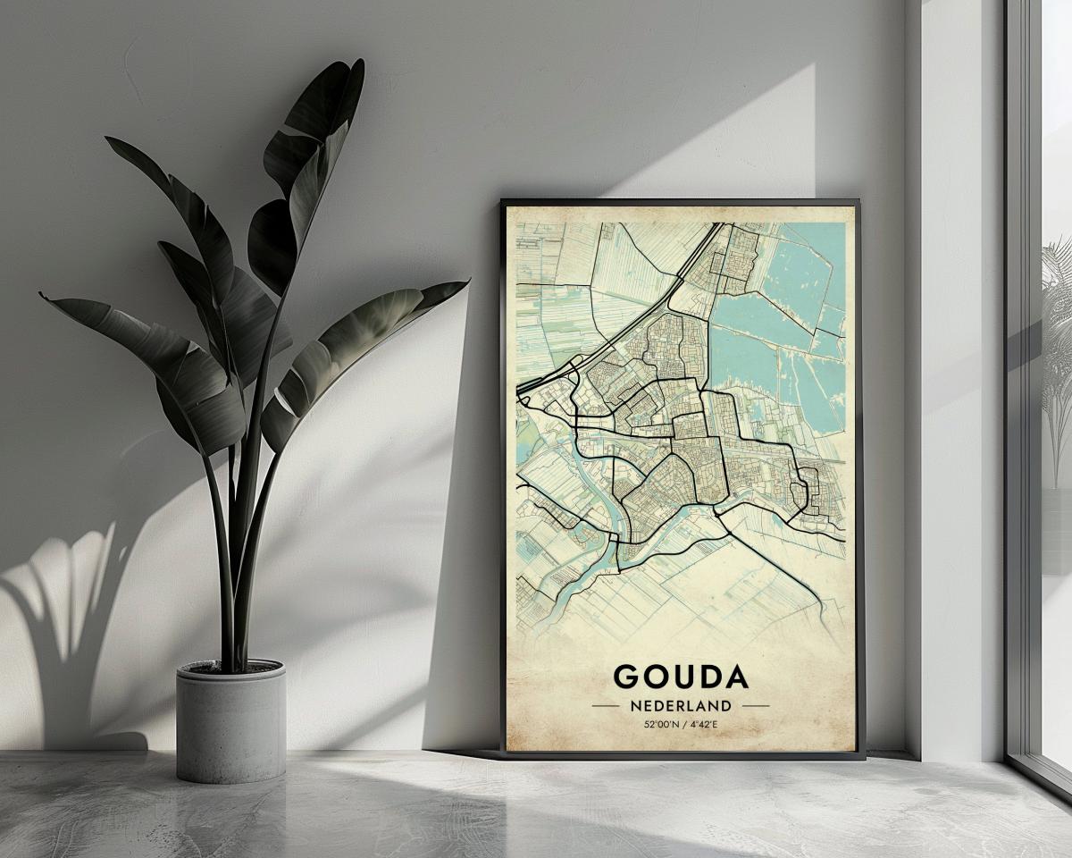 Gouda Vintage poster van 25 Artstreet