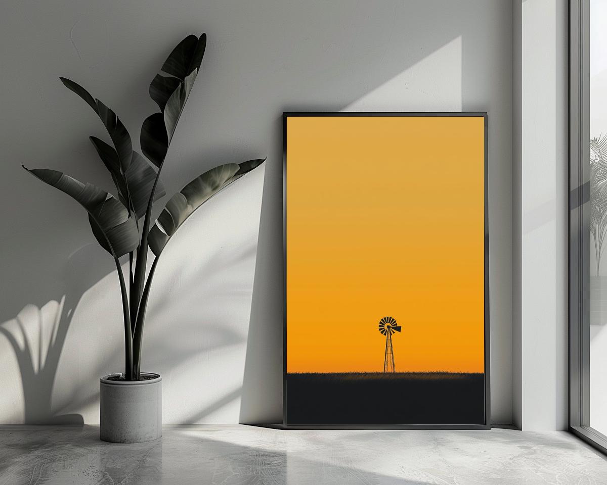 Windmill Minimalistic poster van 25 Artstreet