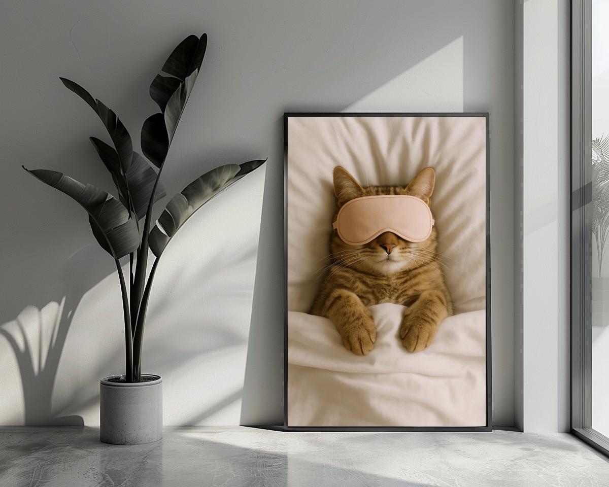 Cat Sleeping poster van 25 Artstreet