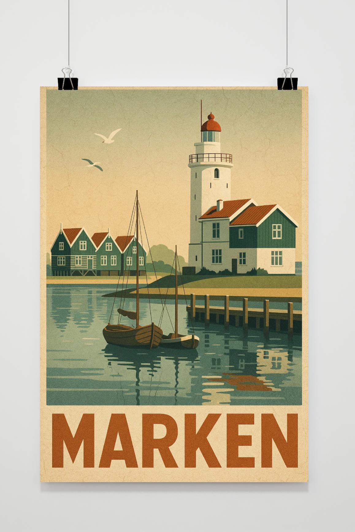 Marken Text Vintage poster van 25 Artstreet