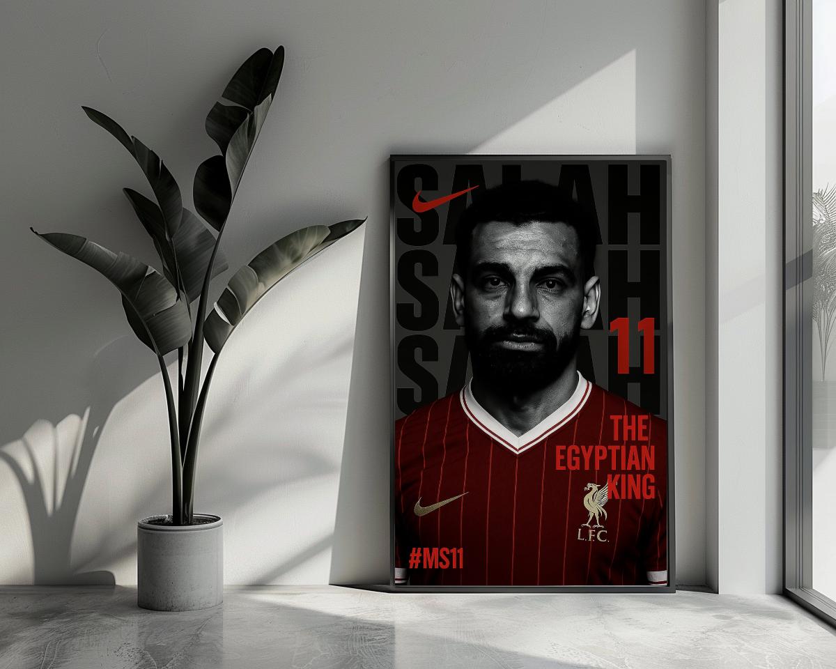Mohamed Salah The Egyptian King poster van 25 Artstreet