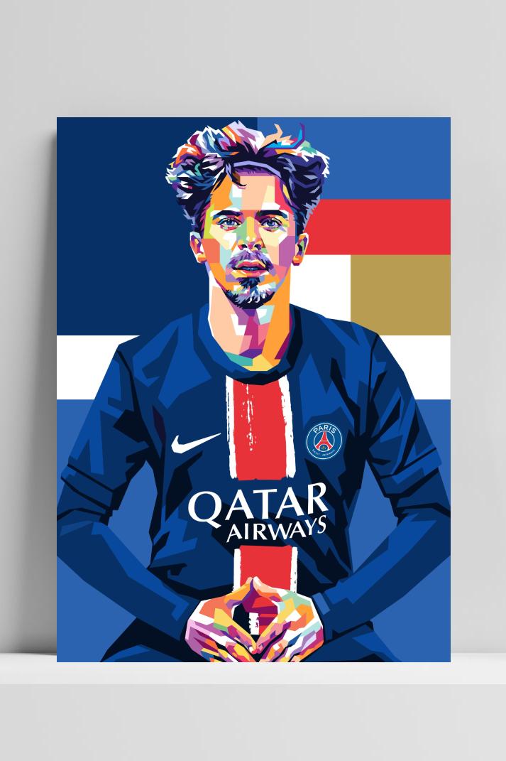 Vitinha Vítor Machado Ferreira poster van 25 Artstreet