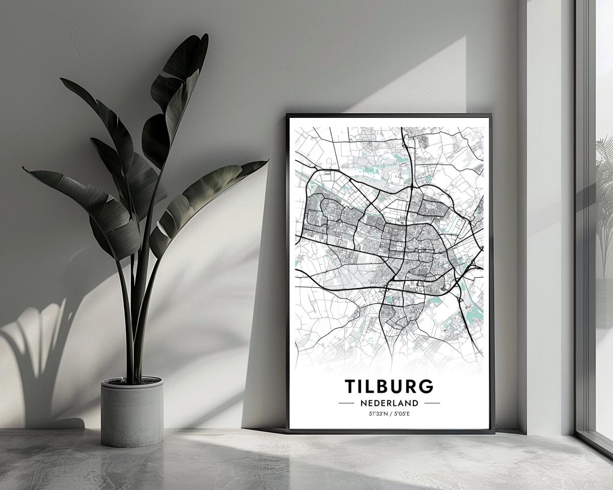 Tilburg Blauw poster van 25 Artstreet