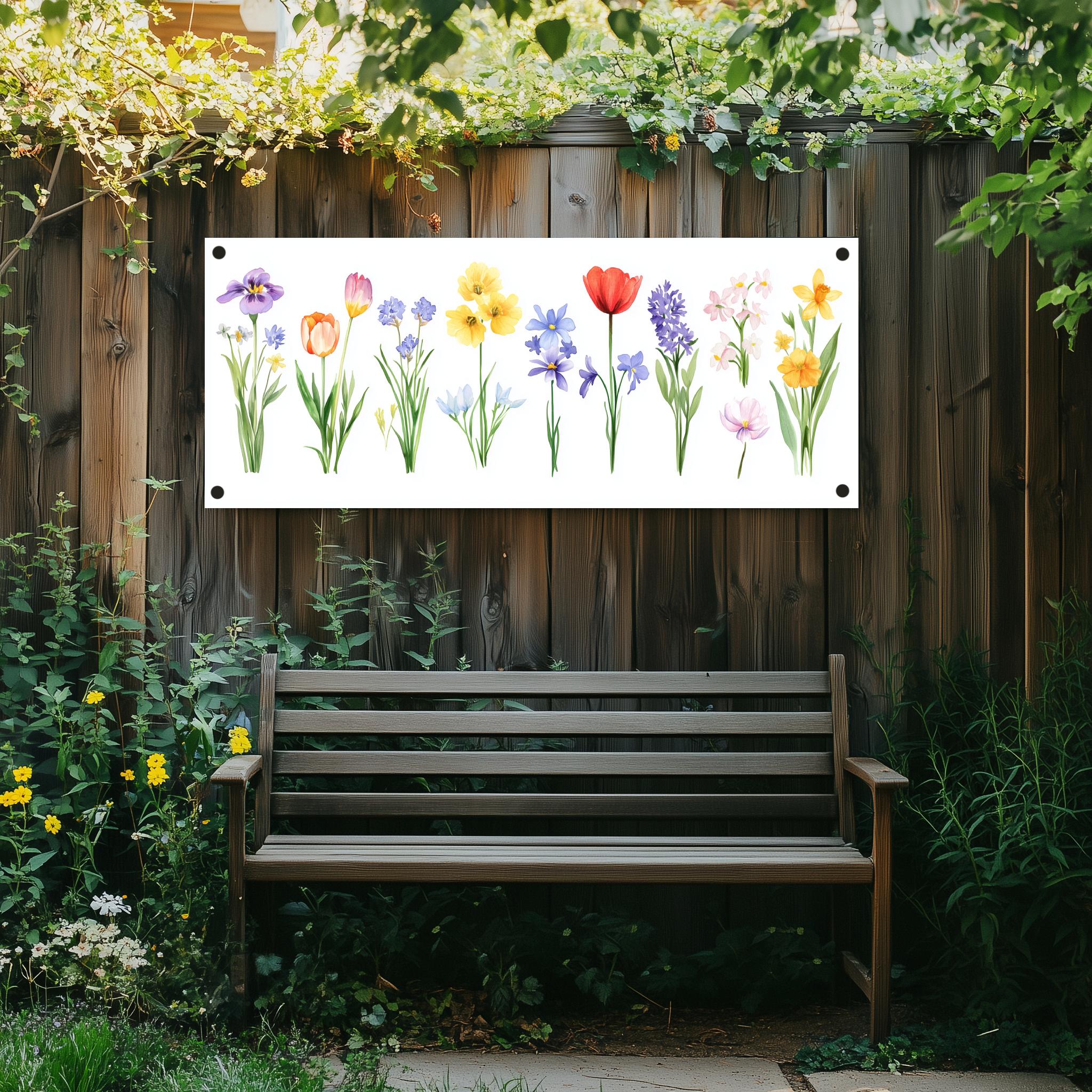 Tuinposter Bloemen sfeerbeeld 1