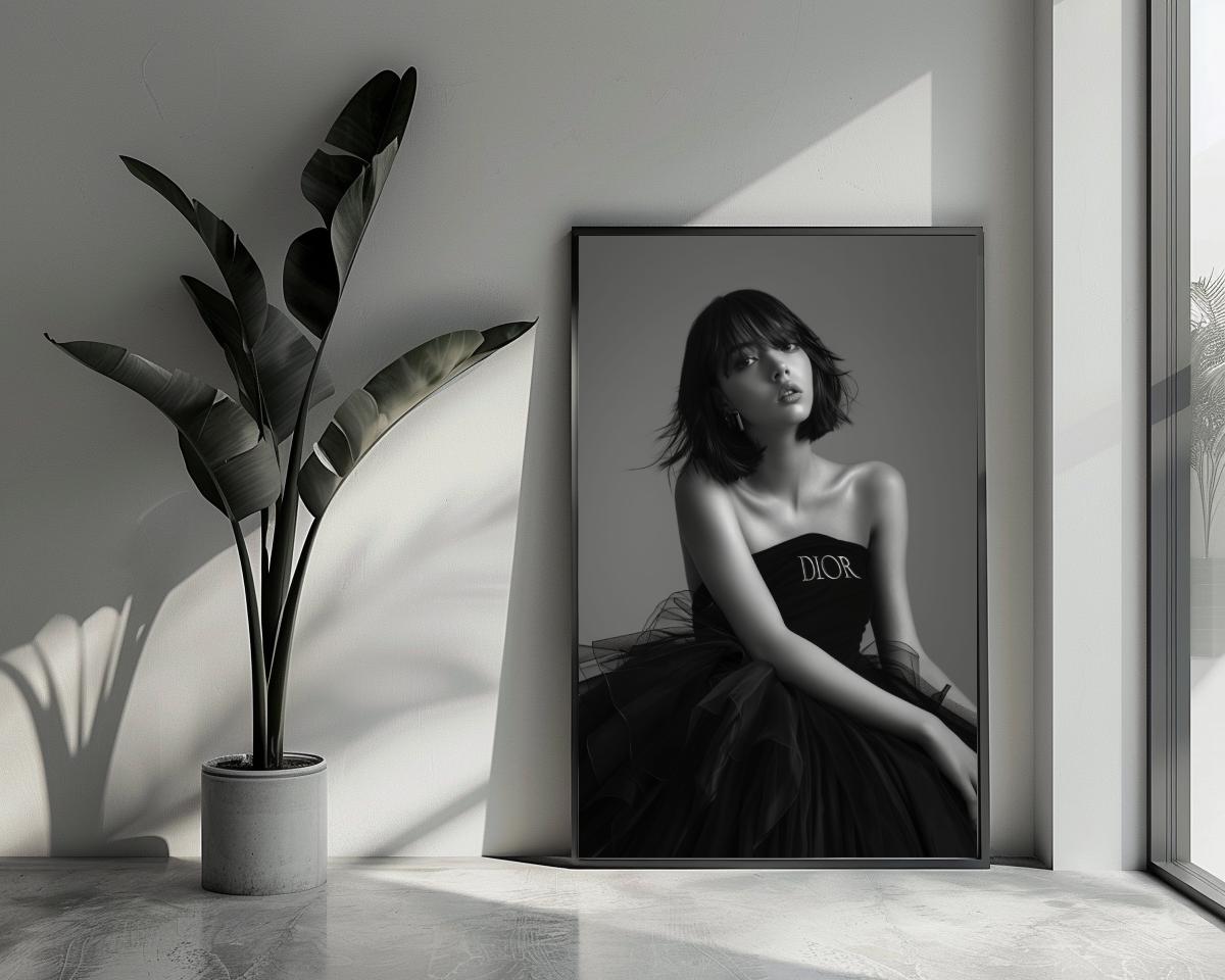 Dior Model B&W poster van 25 Artstreet