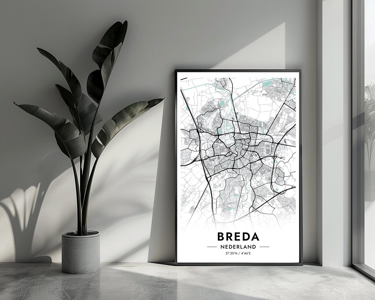 Breda Blauw poster van 25 Artstreet