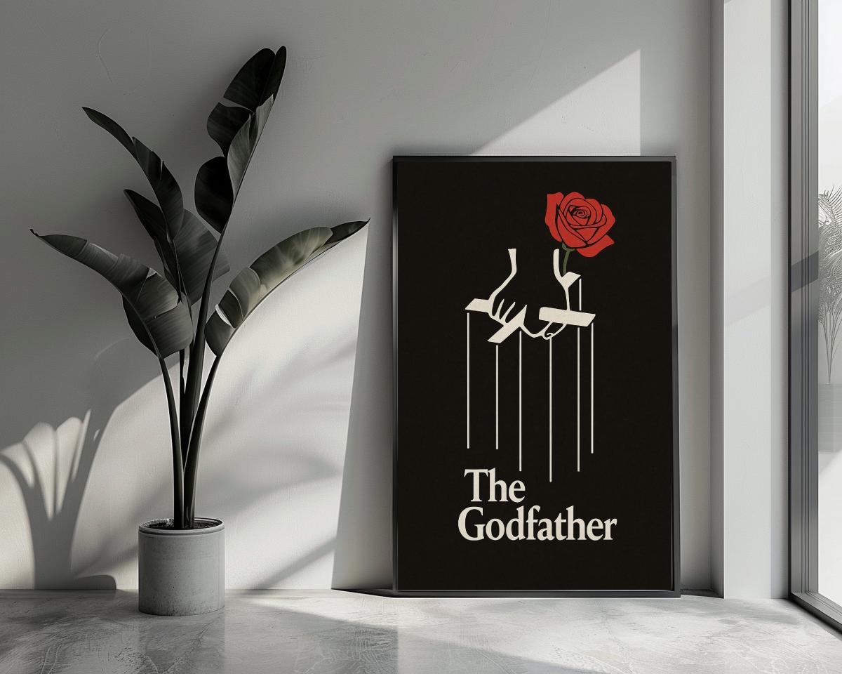 The Godfather Text Logo poster van 25 Artstreet