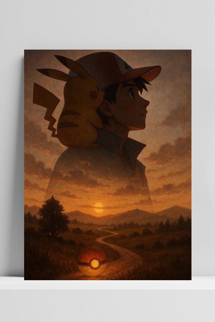 Pokemon Pikachu Ash poster van 25 Artstreet