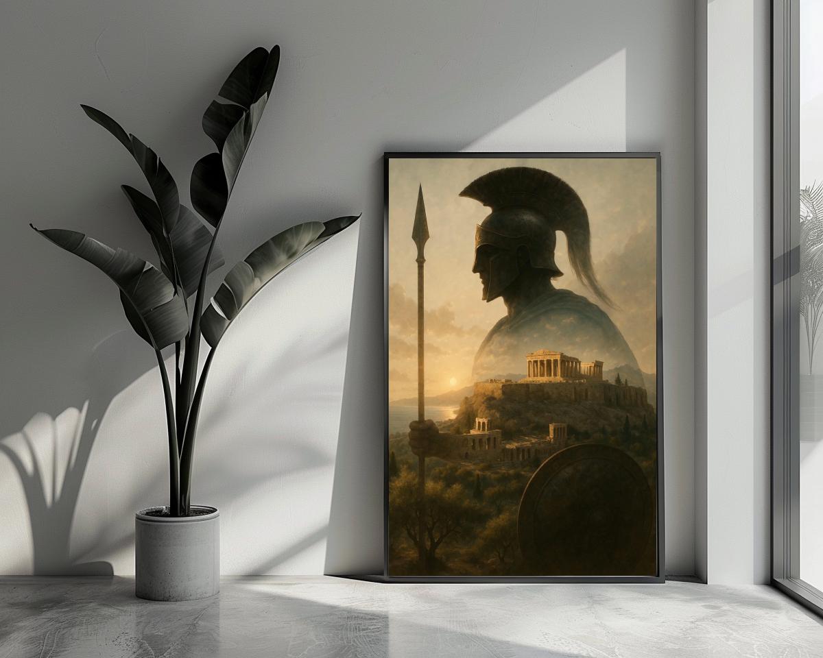 Spartan Warrior Ancient Greece poster van 25 Artstreet