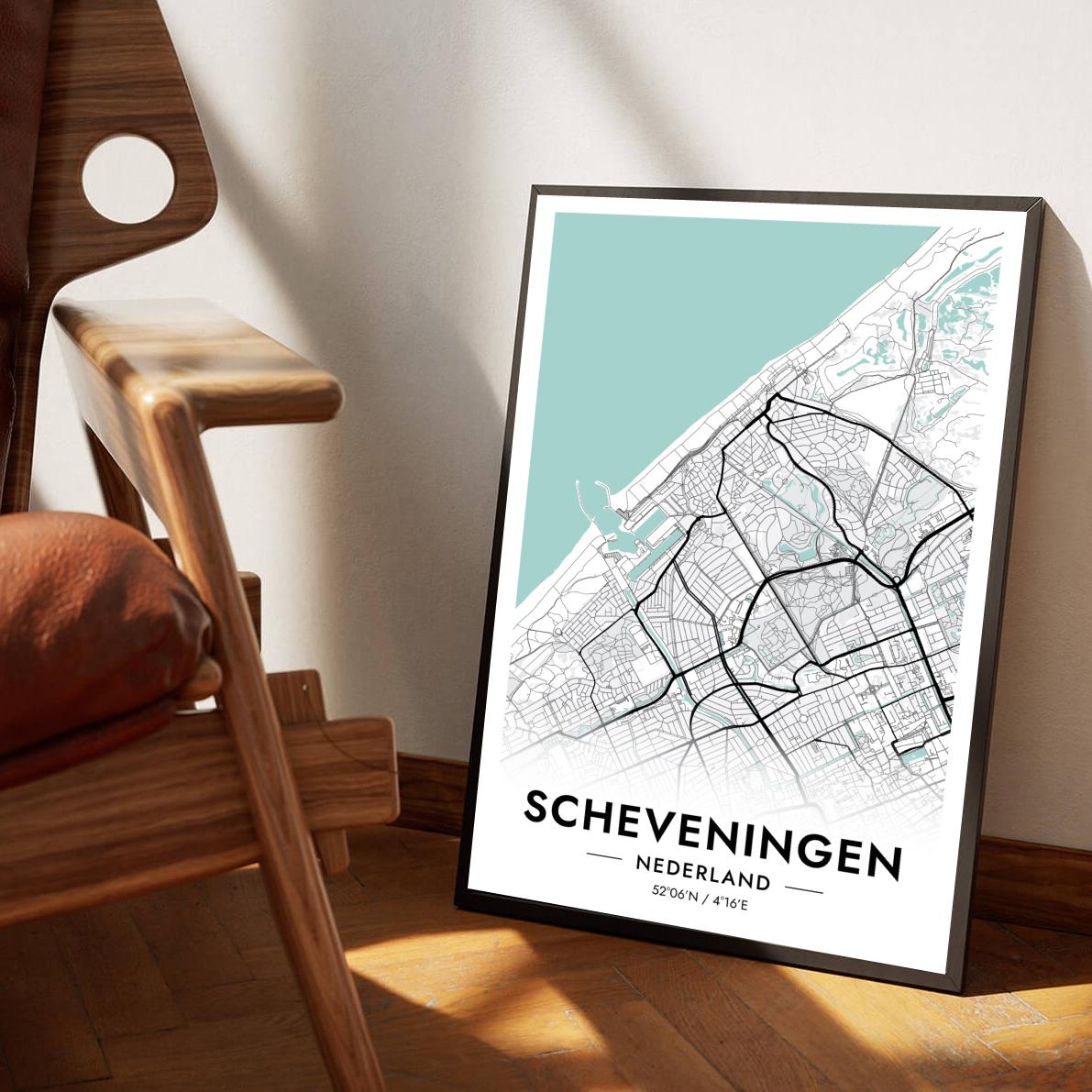 Scheveningen Blauw poster sfeerbeeld 1