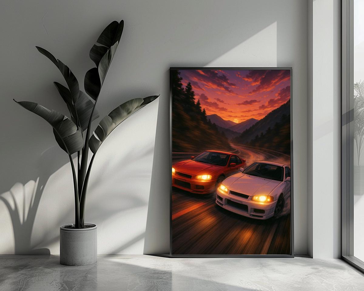 Car Race poster van 25 Artstreet