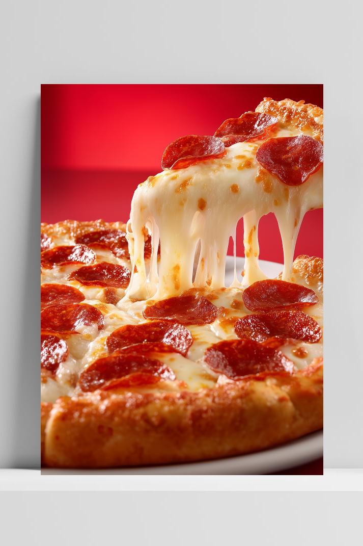 Pepperoni Pizza poster van 25 Artstreet