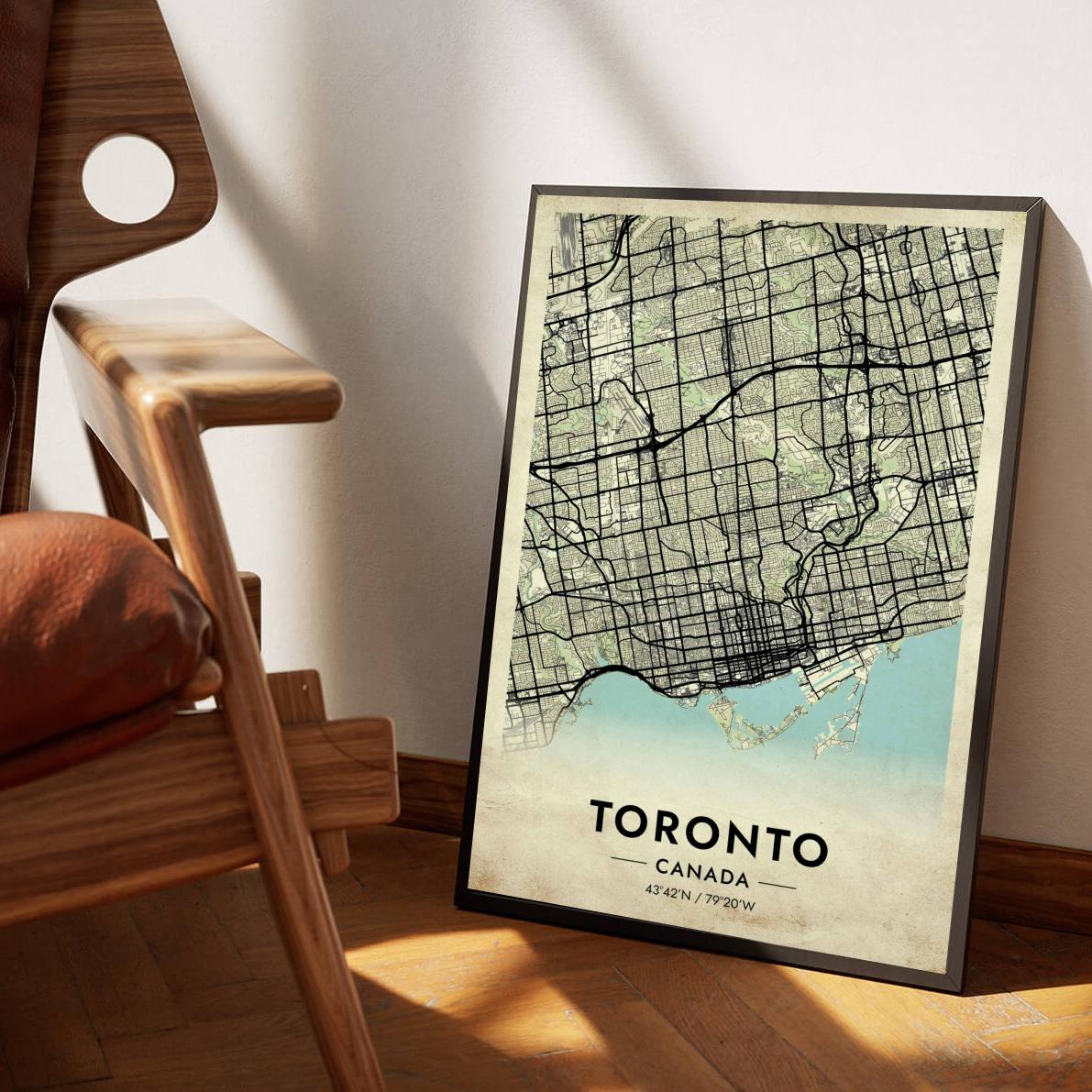 Toronto Canada Vintage poster sfeerbeeld 1