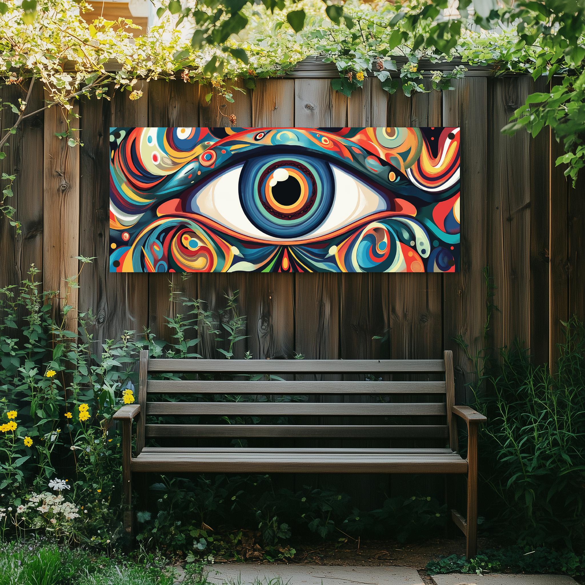 Tuinposter Oog sfeerbeeld 1