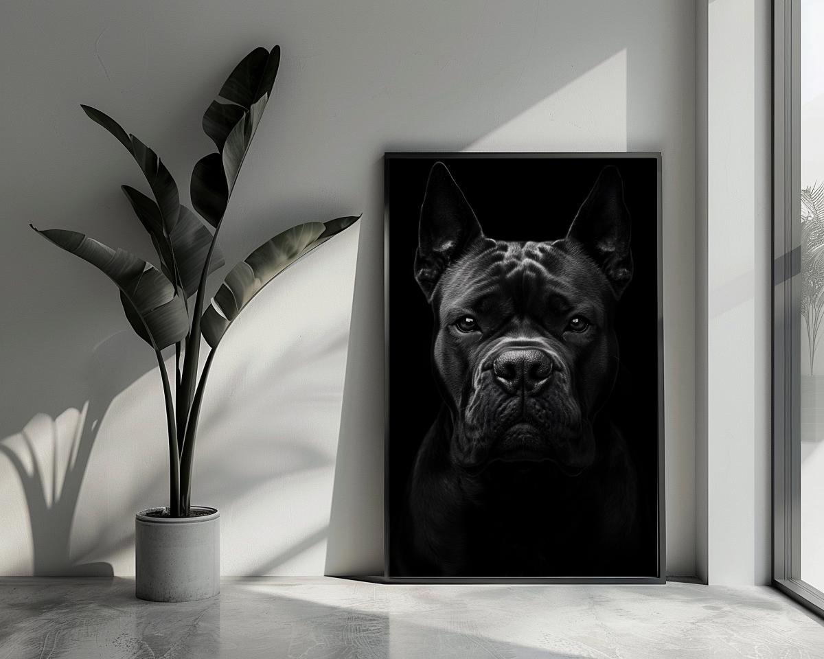 Cane Corso B&W poster van 25 Artstreet