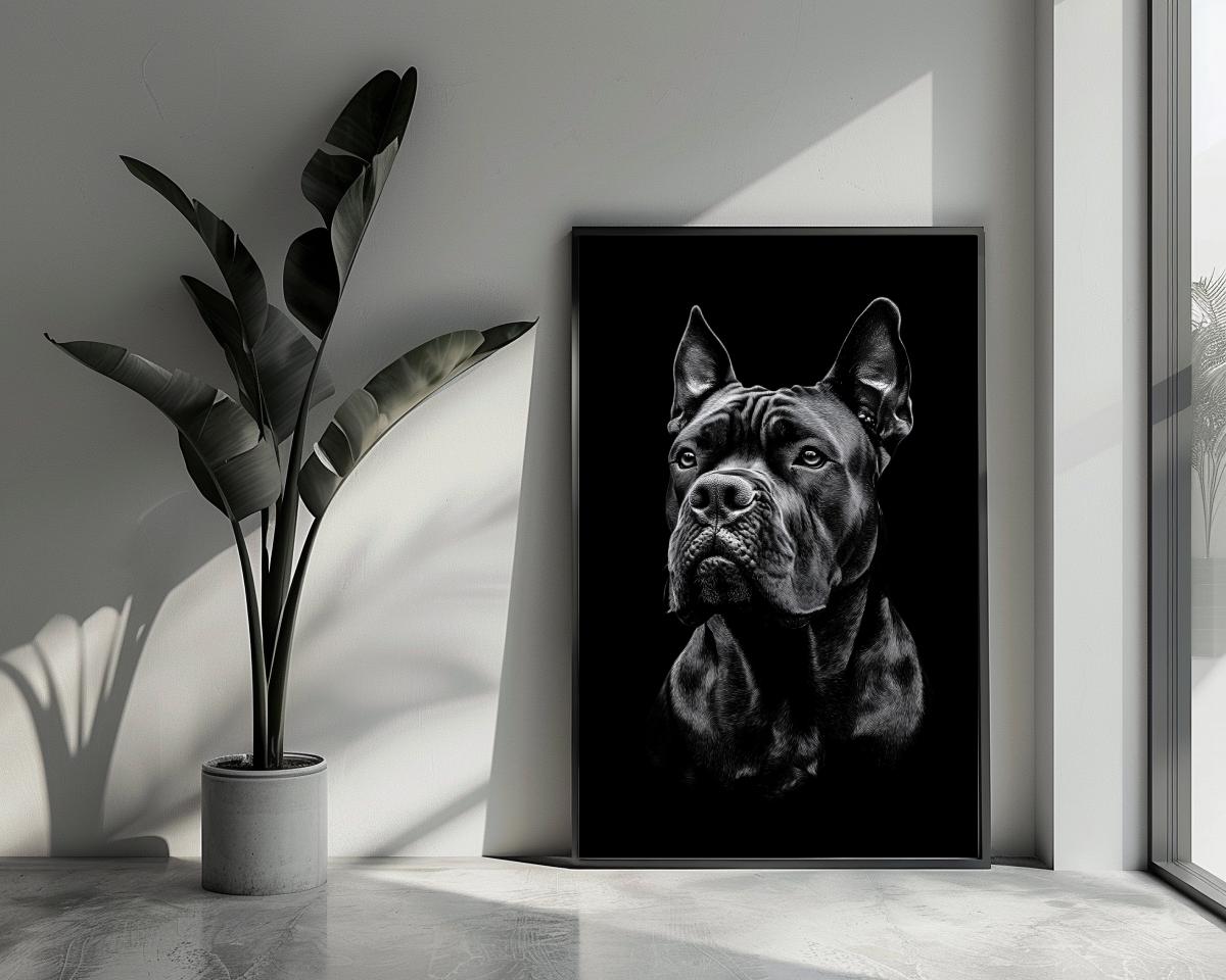 Cane Corso B&W poster van 25 Artstreet