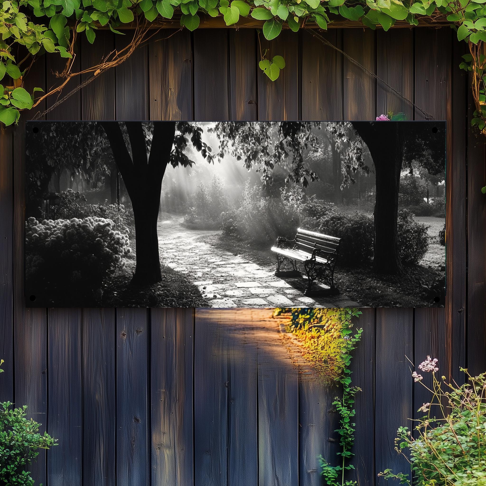 Tuinposter Mistig van 25 Artstreet