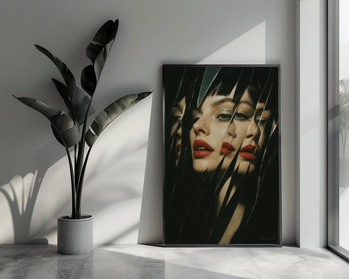 Woman Broken Glass poster van 25 Artstreet
