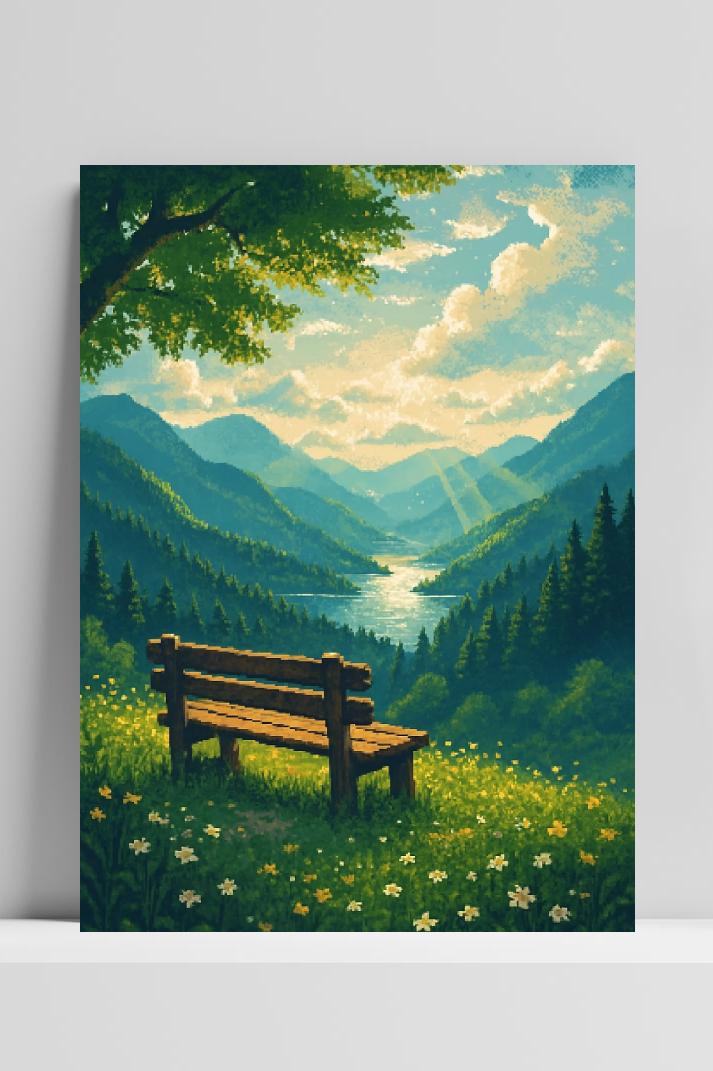 Landscape Pixel poster van 25 Artstreet