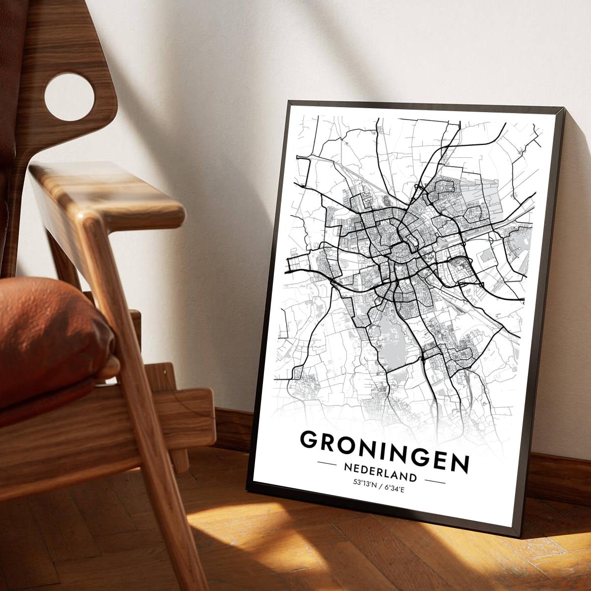 Groningen Wit poster sfeerbeeld 1