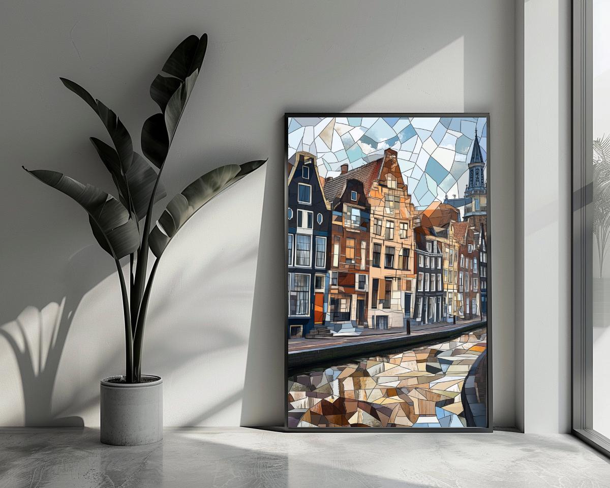 Amsterdam Mosaic poster van 25 Artstreet