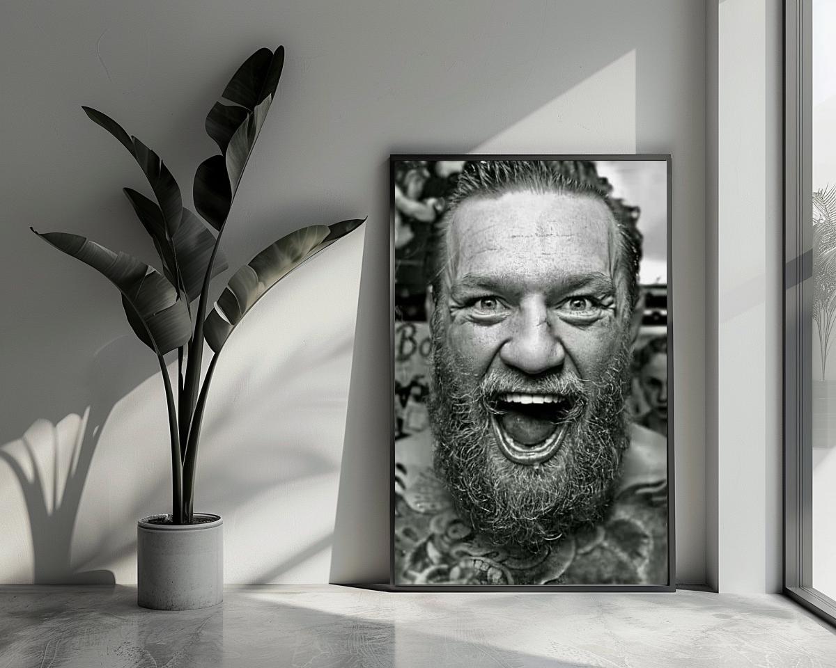 Conor McGregor B&W poster van 25 Artstreet