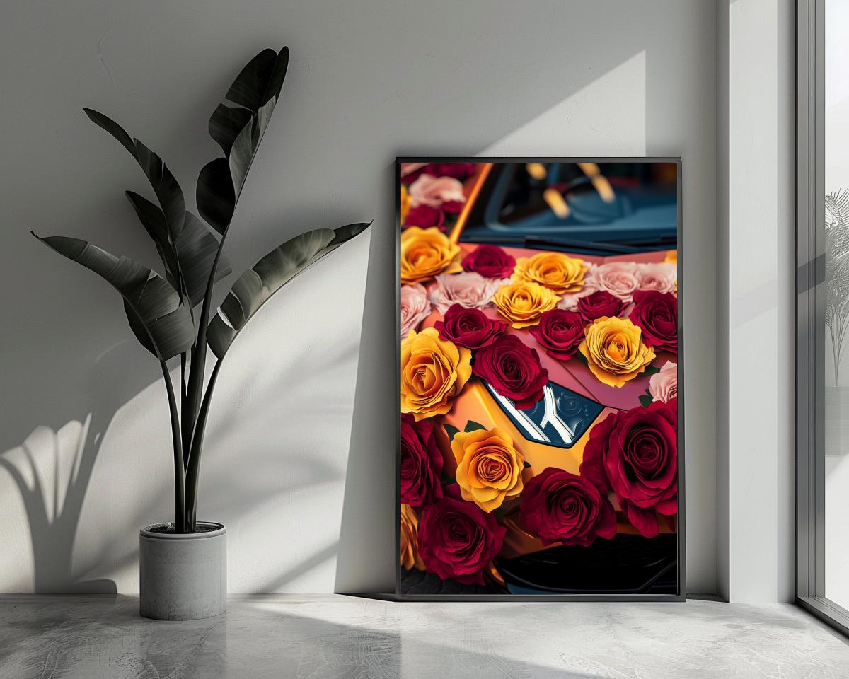 Flower Auto poster van 25 Artstreet