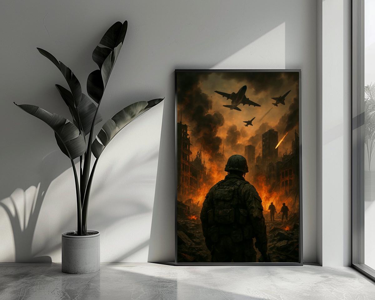 War Soldiers Jets poster van 25 Artstreet