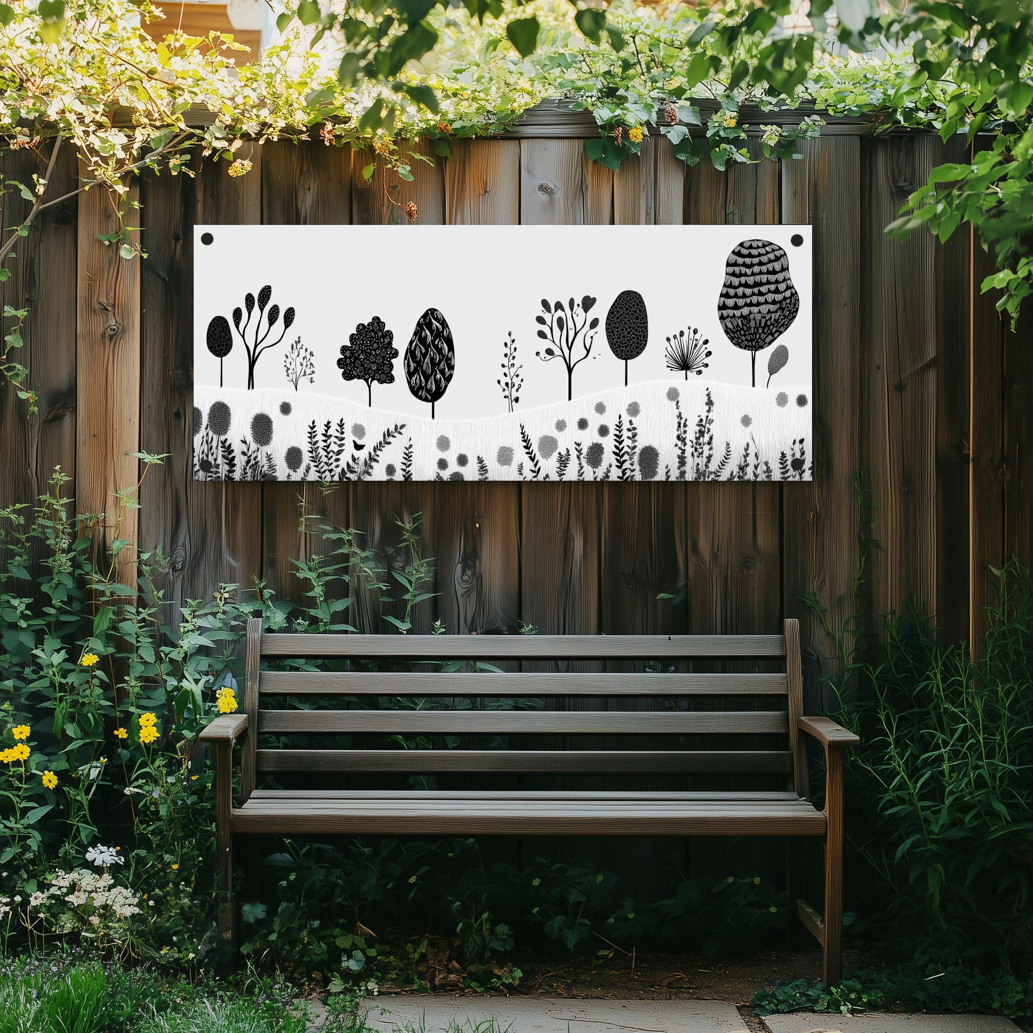 Tuinposter Natuur Minimalistisch sfeerbeeld 1