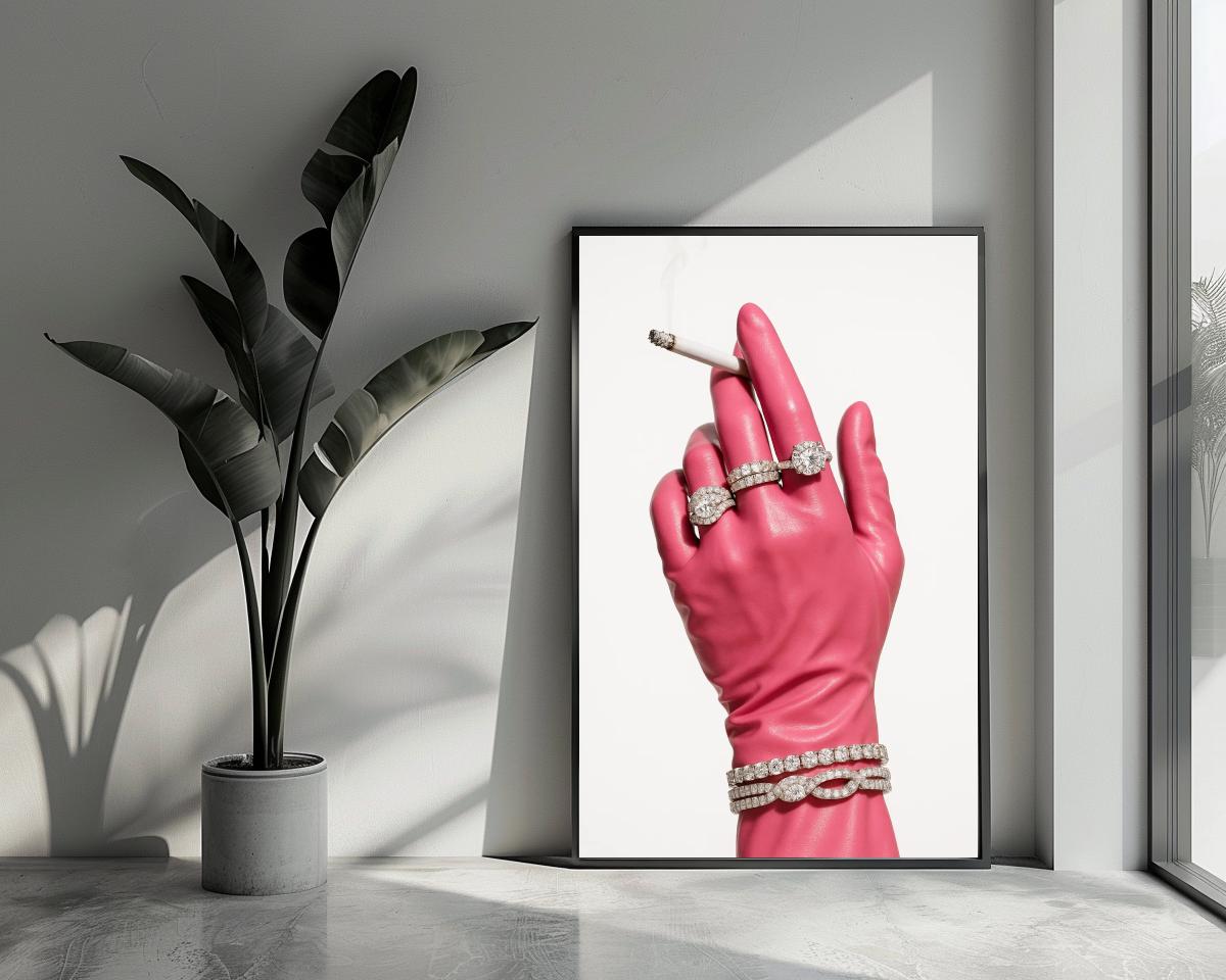Diamonds Jewelry Cigarette poster van 25 Artstreet