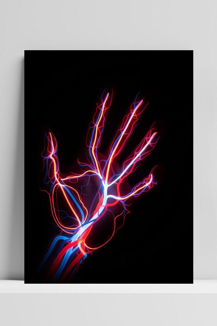 Hand Blood Vessels poster van 25 Artstreet