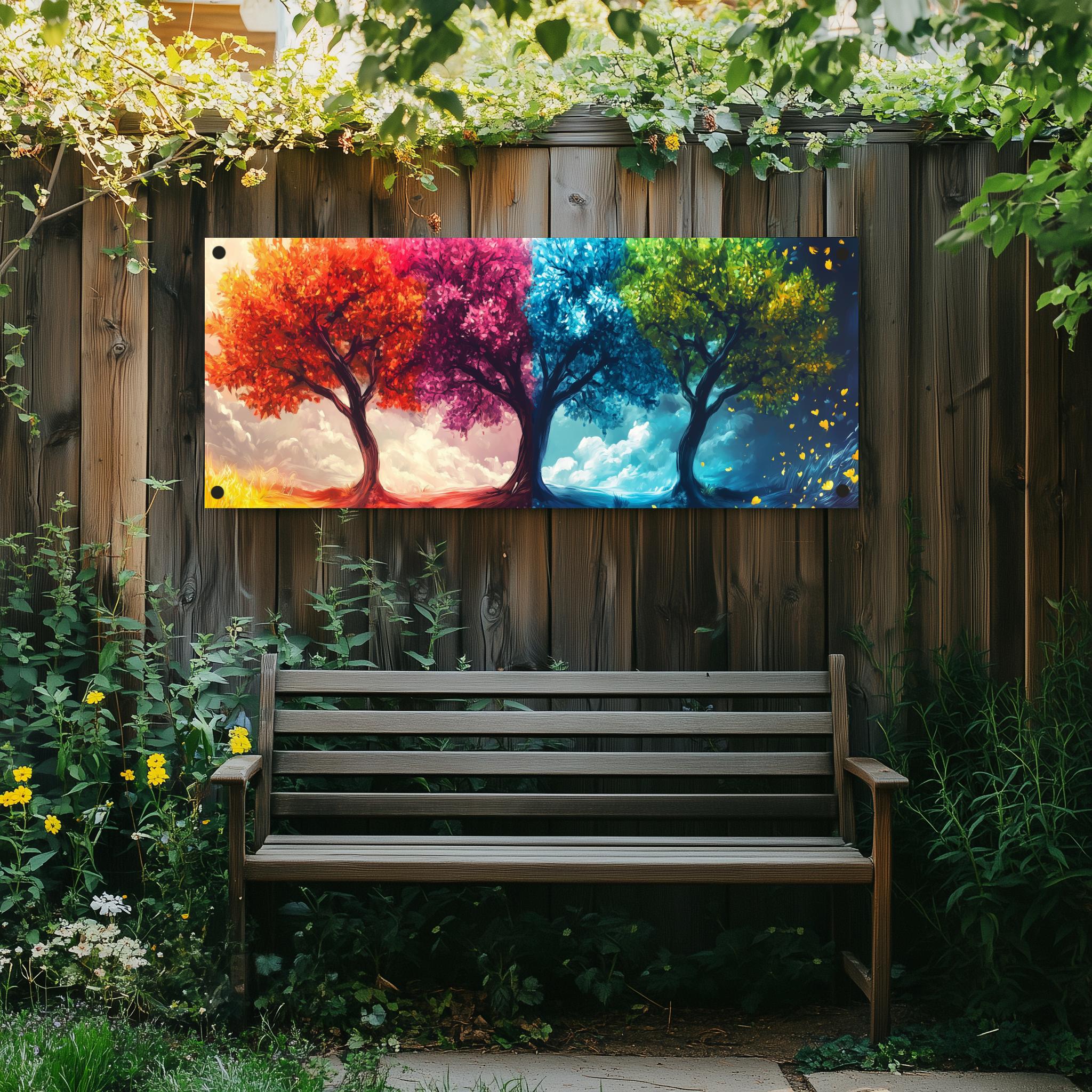 Tuinposter Vier Seizoenen sfeerbeeld 1