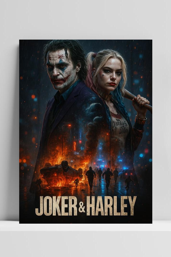 Joker Harley Joaquin Phoenix Margot Robbie poster van 25 Artstreet
