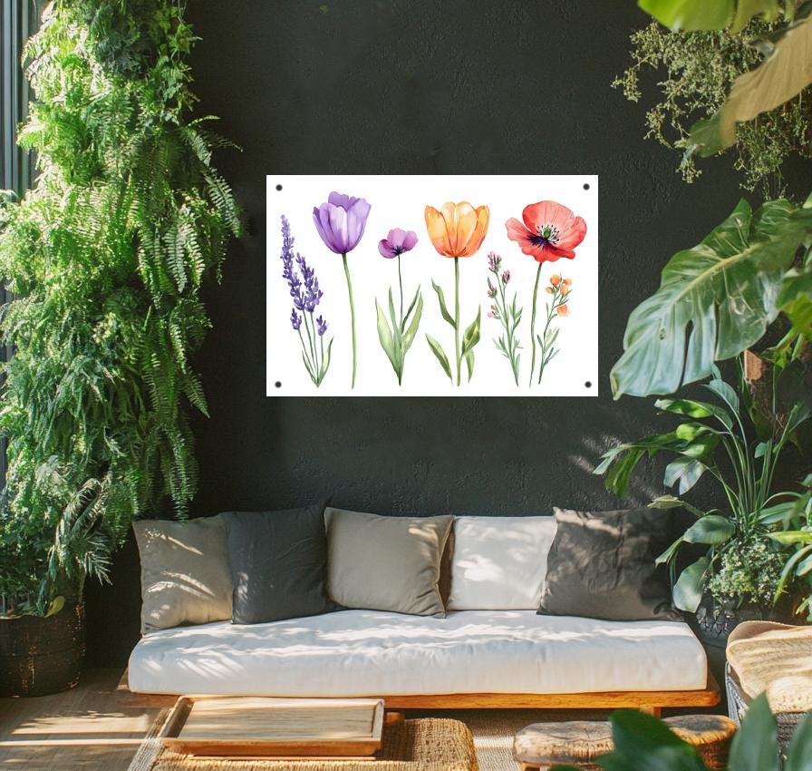 Tuinposter Bloemen sfeerbeeld 1