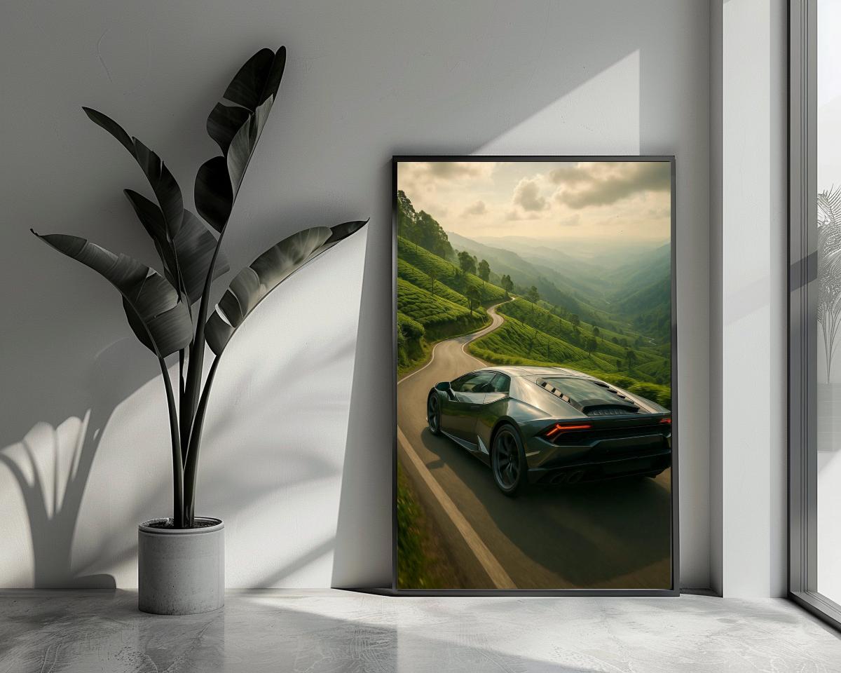 Sports Car Landscape poster van 25 Artstreet