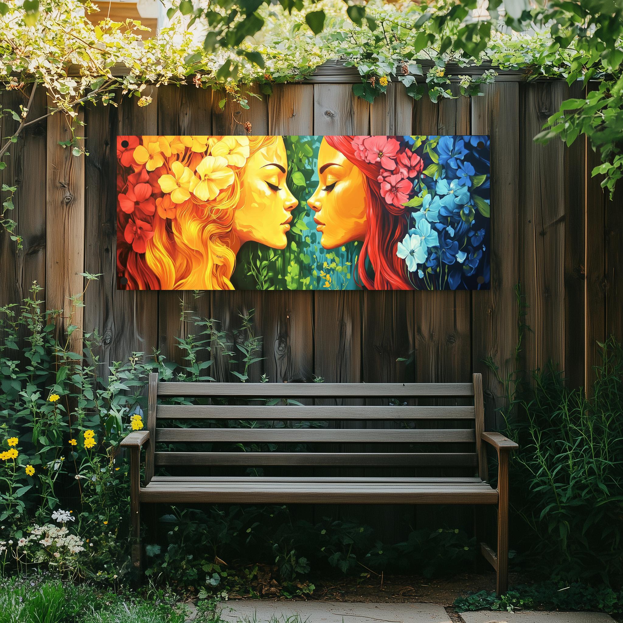 Tuinposter Bloemen Godinnen sfeerbeeld 1