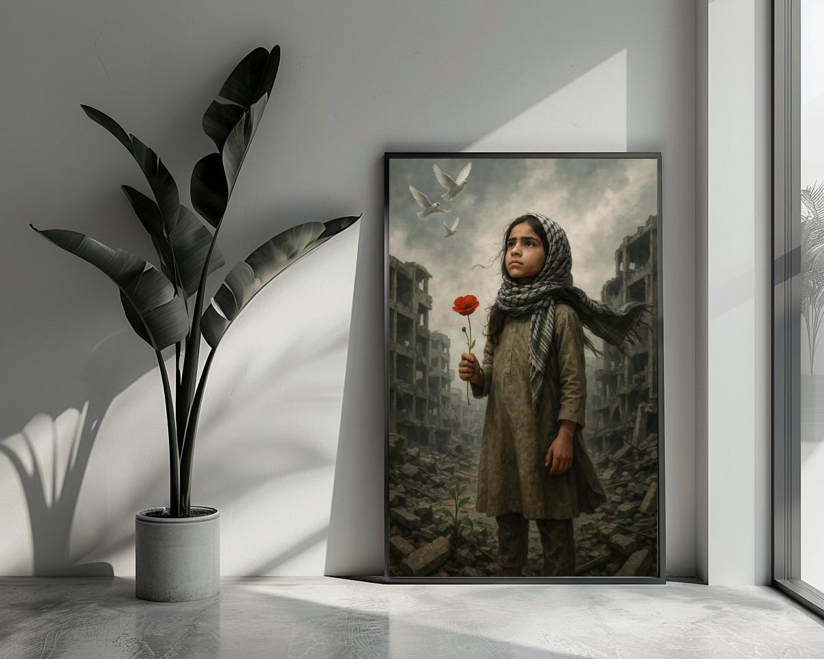 Girl Hope War poster van 25 Artstreet
