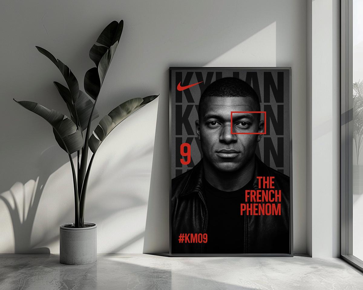 Kylian Mbappé The French Phenom poster van 25 Artstreet