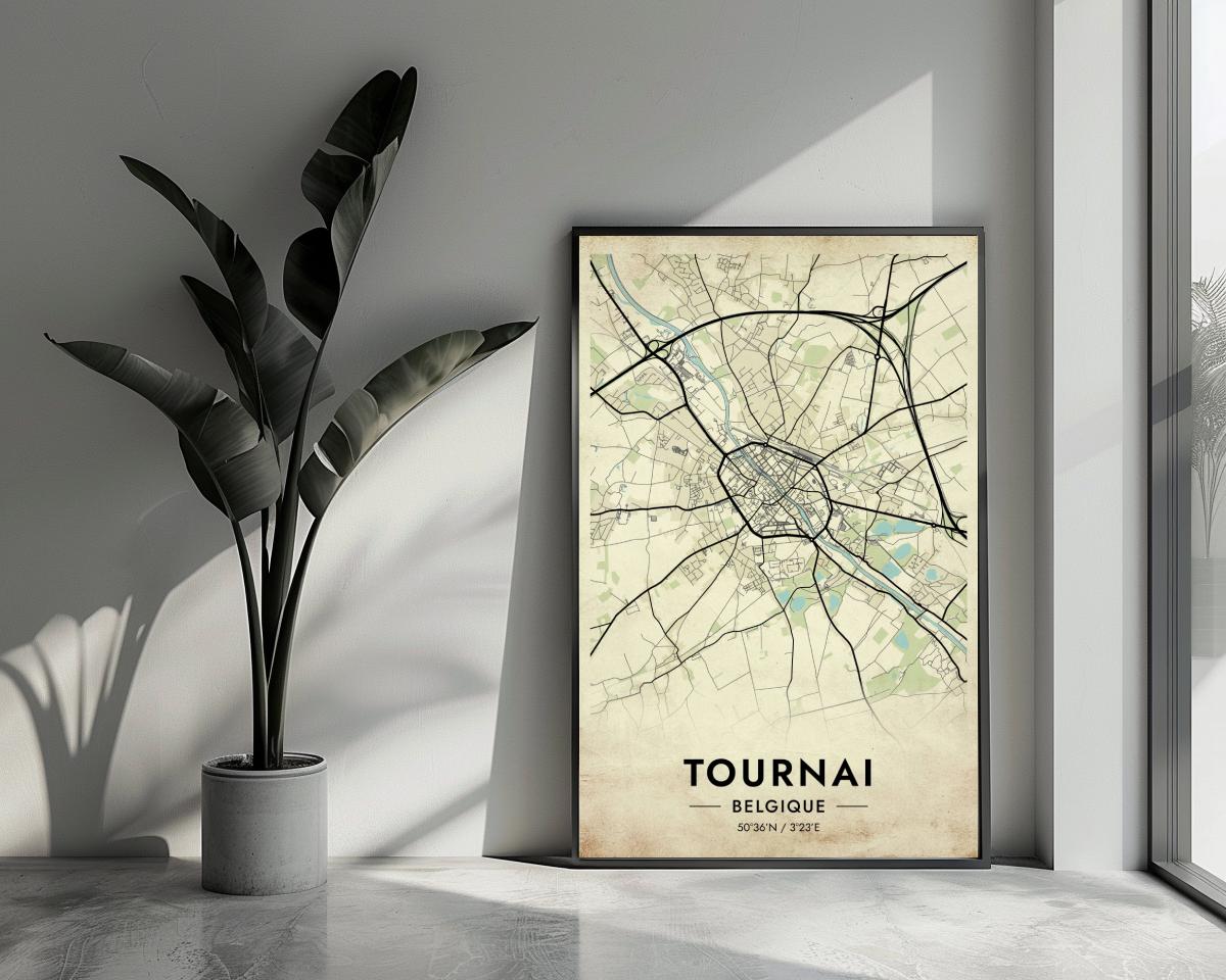 Tournai Vintage poster van 25 Artstreet