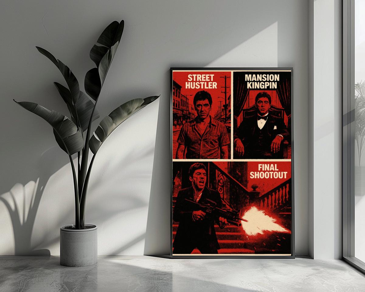 Al Pacino Scarface Tony Montana Collage poster van 25 Artstreet